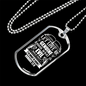Abhor What Is Evil Romans 12:9 Necklace Stainless Steel or 18k Gold Dog Tag 24" Chain-Express Your Love Gifts