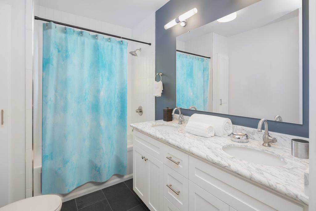 Abstract Watercolor Pastel Stylish Design 71" x 74" Elegant Waterproof Shower Curtain for a Spa-like Bathroom Paradise Exceptional Craftsmanship-Express Your Love Gifts