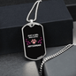 Abyssinian Cat Necklace Stainless Steel or 18k Gold Dog Tag 24" Chain-Express Your Love Gifts