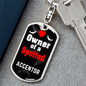 Accentor Bird Owner Bird Keychain Stainless Steel or 18k Gold Dog Tag Keyring-Express Your Love Gifts