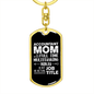 Accountant Mom Keychain Stainless Steel or 18k Gold Dog Tag Keyring-Express Your Love Gifts