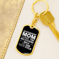 Accountant Mom Keychain Stainless Steel or 18k Gold Dog Tag Keyring-Express Your Love Gifts