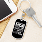 Accountant Mom Keychain Stainless Steel or 18k Gold Dog Tag Keyring-Express Your Love Gifts