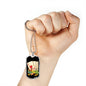 Ace Card Gamble Dog Tag Stainless Steel or 18k Gold 24" Chain-Express Your Love Gifts
