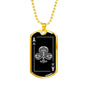 Ace Of Clubs Dog Tag Stainless Steel or 18k Gold 24" Chain-Express Your Love Gifts