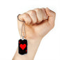 Ace Of Hearts Dog Tag Stainless Steel or 18k Gold 24" Chain-Express Your Love Gifts