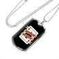 Ace Up My Sleeve Gambler Necklace Stainless Steel or 18k Gold Dog Tag-Express Your Love Gifts