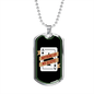 Ace Up My Sleeve Gambler Necklace Stainless Steel or 18k Gold Dog Tag-Express Your Love Gifts