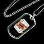 Ace Up My Sleeve Gambler Necklace Stainless Steel or 18k Gold Dog Tag-Express Your Love Gifts