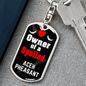 Aceh Pheasant Bird Keychain Stainless Steel or 18k Gold Dog Tag Keyring-Express Your Love Gifts