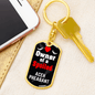 Aceh Pheasant Bird Keychain Stainless Steel or 18k Gold Dog Tag Keyring-Express Your Love Gifts