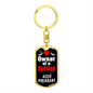 Aceh Pheasant Bird Keychain Stainless Steel or 18k Gold Dog Tag Keyring-Express Your Love Gifts