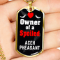 Aceh Pheasant Bird Necklace Stainless Steel or 18k Gold Dog Tag 24" Chain-Express Your Love Gifts