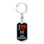 Aceh Pheasant Dog Tag Keychain Stainless Steel or 18k Gold-Express Your Love Gifts