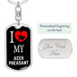 Aceh Pheasant Dog Tag Keychain Stainless Steel or 18k Gold-Express Your Love Gifts