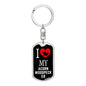 Acorn Woodpecker Bird Lover Keychain Stainless Steel or 18k Gold-Express Your Love Gifts