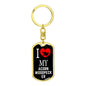 Acorn Woodpecker Bird Lover Keychain Stainless Steel or 18k Gold-Express Your Love Gifts