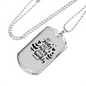 Act Justly Love Mercy Micah 6:8 Necklace Stainless Steel or 18k Gold Dog Tag 24" Chain-Express Your Love Gifts