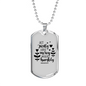 Act Justly Love Mercy Micah 6:8 Necklace Stainless Steel or 18k Gold Dog Tag 24" Chain-Express Your Love Gifts