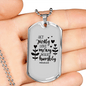 Act Justly Love Mercy Micah 6:8 Necklace Stainless Steel or 18k Gold Dog Tag 24" Chain-Express Your Love Gifts