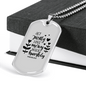 Act Justly Love Mercy Micah 6:8 Necklace Stainless Steel or 18k Gold Dog Tag 24" Chain-Express Your Love Gifts