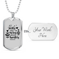 Act Justly Love Mercy Micah 6:8 Necklace Stainless Steel or 18k Gold Dog Tag 24" Chain-Express Your Love Gifts