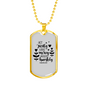 Act Justly Love Mercy Micah 6:8 Necklace Stainless Steel or 18k Gold Dog Tag 24" Chain-Express Your Love Gifts