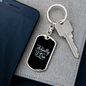 Actually I Can Mom Keychain Stainless Steel or 18k Gold Dog Tag Keyring-Express Your Love Gifts