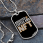 Addicted to Coffee and NFT Crypto Necklace Stainless Steel or 18k Gold Dog Tag 24" Chain-Express Your Love Gifts