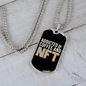 Addicted to Coffee and NFT Crypto Necklace Stainless Steel or 18k Gold Dog Tag 24" Chain-Express Your Love Gifts