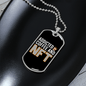 Addicted to Coffee and NFT Crypto Necklace Stainless Steel or 18k Gold Dog Tag 24" Chain-Express Your Love Gifts