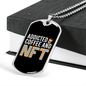 Addicted to Coffee and NFT Crypto Necklace Stainless Steel or 18k Gold Dog Tag 24" Chain-Express Your Love Gifts