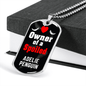 Adelie Penguin Bird Necklace Stainless Steel or 18k Gold Dog Tag 24" Chain-Express Your Love Gifts