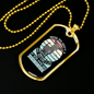 Adopt a Dog Necklace Stainless Steel or 18k Gold Dog Tag 24" Chain-Express Your Love Gifts