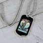 Adopt a Dog Necklace Stainless Steel or 18k Gold Dog Tag 24" Chain-Express Your Love Gifts