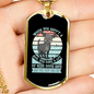 Adopt a Dog Necklace Stainless Steel or 18k Gold Dog Tag 24" Chain-Express Your Love Gifts