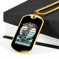 Adopt a Dog Necklace Stainless Steel or 18k Gold Dog Tag 24" Chain-Express Your Love Gifts