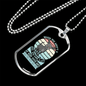 Adopt a Dog Necklace Stainless Steel or 18k Gold Dog Tag 24" Chain-Express Your Love Gifts