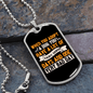 Adopt a Dog Yellow Necklace Stainless Steel or 18k Gold Dog Tag 24" Chain-Express Your Love Gifts