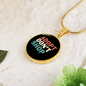 Adopt Don't Shop Cat Circle Necklace Stainless Steel or 18k Gold 18-22"-Express Your Love Gifts