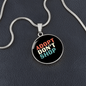 Adopt Don't Shop Cat Circle Necklace Stainless Steel or 18k Gold 18-22"-Express Your Love Gifts