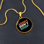 Adopt Don't Shop Cat Circle Necklace Stainless Steel or 18k Gold 18-22"-Express Your Love Gifts