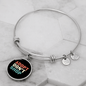 Adopt Don't Shop Pet Bracelet Stainless Steel or 18k Gold Circle Bangle-Express Your Love Gifts