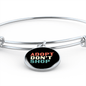 Adopt Don't Shop Pet Bracelet Stainless Steel or 18k Gold Circle Bangle-Express Your Love Gifts
