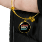 Adopt Don't Shop Pet Bracelet Stainless Steel or 18k Gold Circle Bangle-Express Your Love Gifts