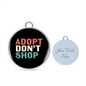 Adopt Don't Shop Pet Bracelet Stainless Steel or 18k Gold Circle Bangle-Express Your Love Gifts