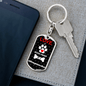 Affenpinscher Keychain Stainless Steel or 18k Gold Dog Tag Keyring-Express Your Love Gifts