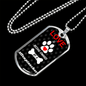 Affenpinscher Love Is Stainless Steel or 18k Gold Dog Tag 24" Chain-Express Your Love Gifts