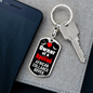 African CollAred Dover Bird Keychain Stainless Steel or 18k Gold Dog Tag Keyring-Express Your Love Gifts