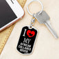 African CollAred Dover Bird Lover Keychain Stainless Steel or 18k Gold-Express Your Love Gifts